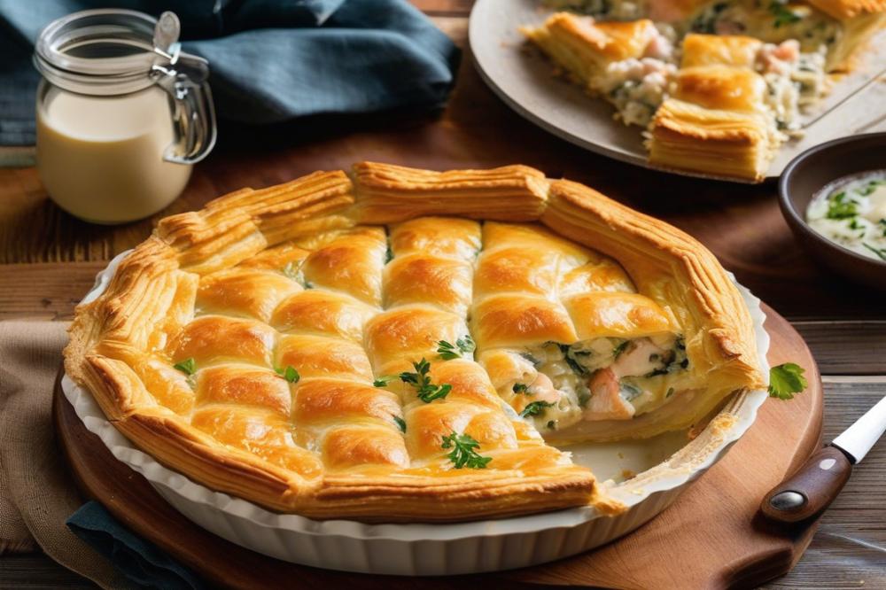 Delicious Creamy Seafood Pie With Flaky Puff Pastry: A Perfect Comfort Food Recipe