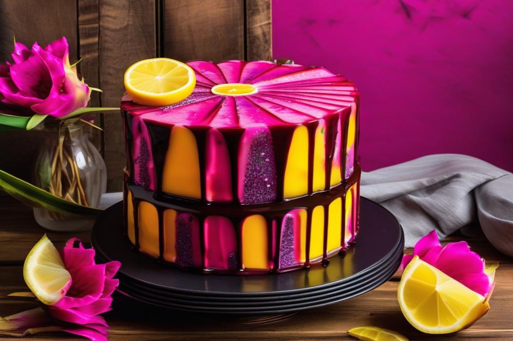 Delicious Dragon Fruit And Lemon Drizzle Cake Recipe: A Tropical Twist On A Classic Dessert