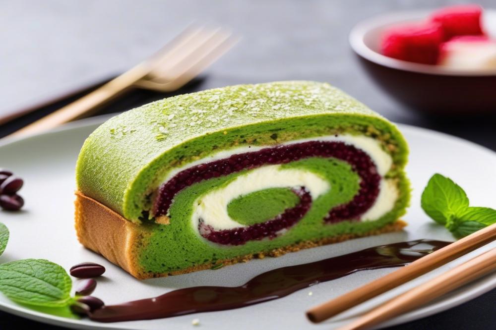 Delicious Green Tea And Azuki Bean Swiss Roll Recipe: A Perfect Fusion Of Flavors