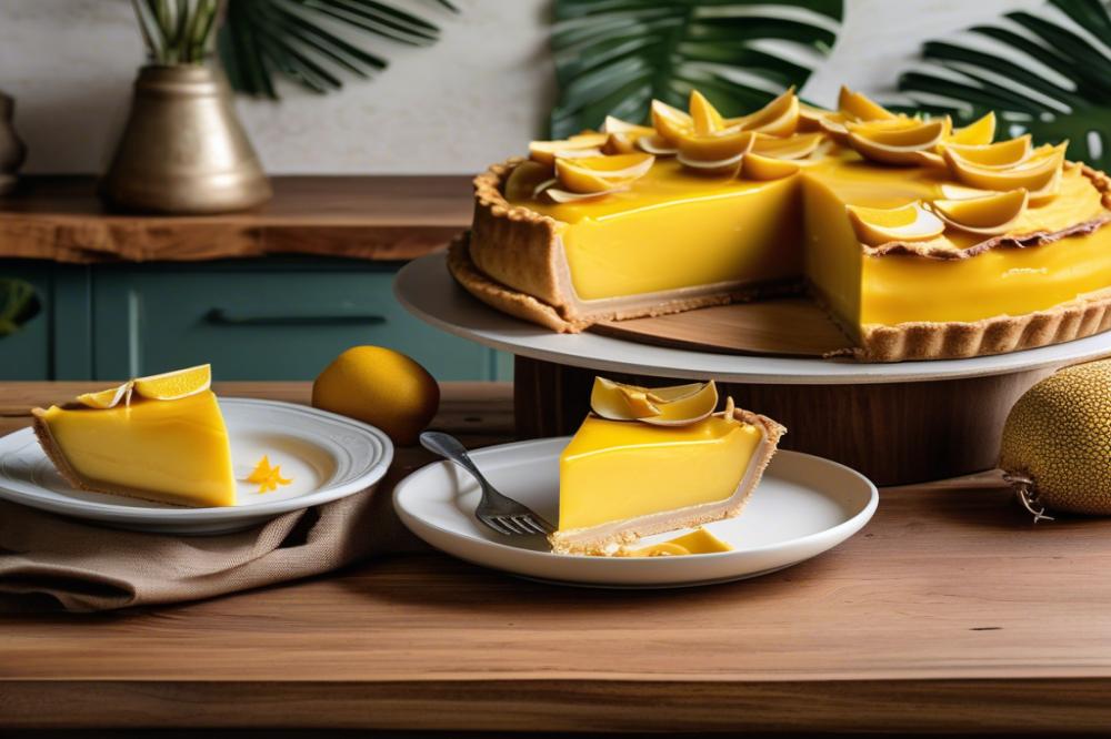 Delicious Jackfruit And Coconut Custard Pie: A Tropical Dessert Delight
