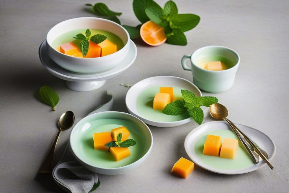 Delicious Melon And Jasmine Tea Panna Cotta Recipe: A Refreshing Dessert Delight