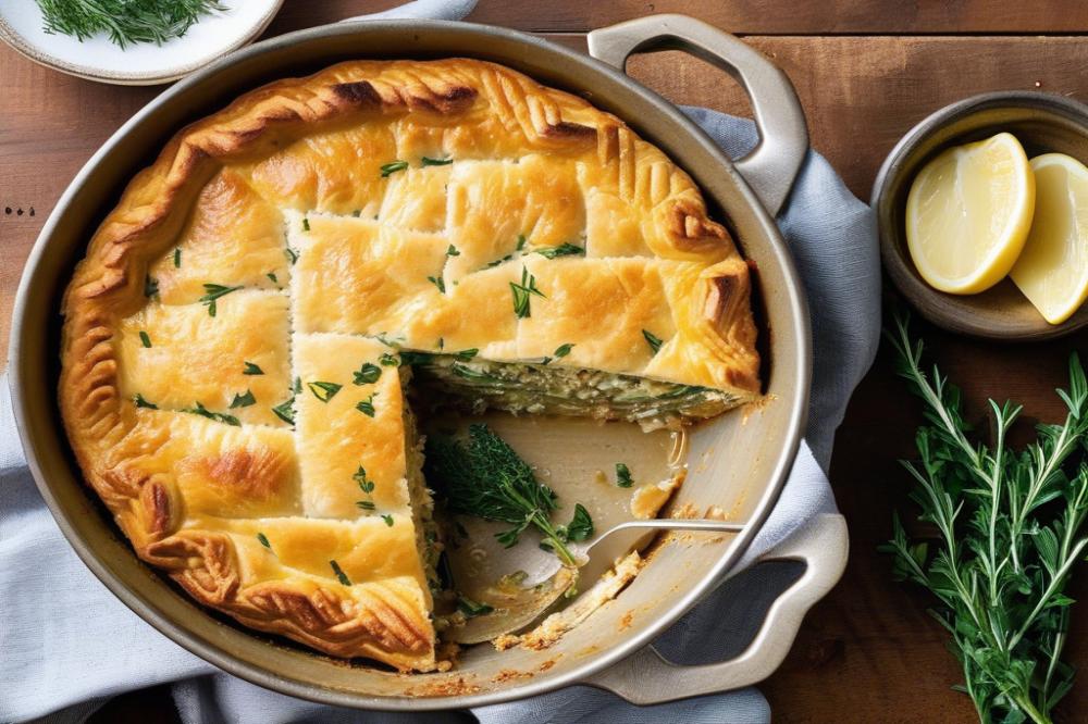 Delicious Savory Herb-Crusted Parmesan Chicken Pie Recipe: A Flavorful Family Favorite
