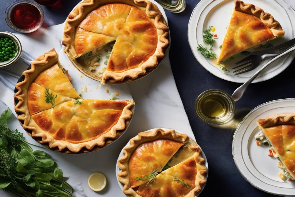 Delicious Seafood Medley Pie Recipe With Creamy White Wine Sauce