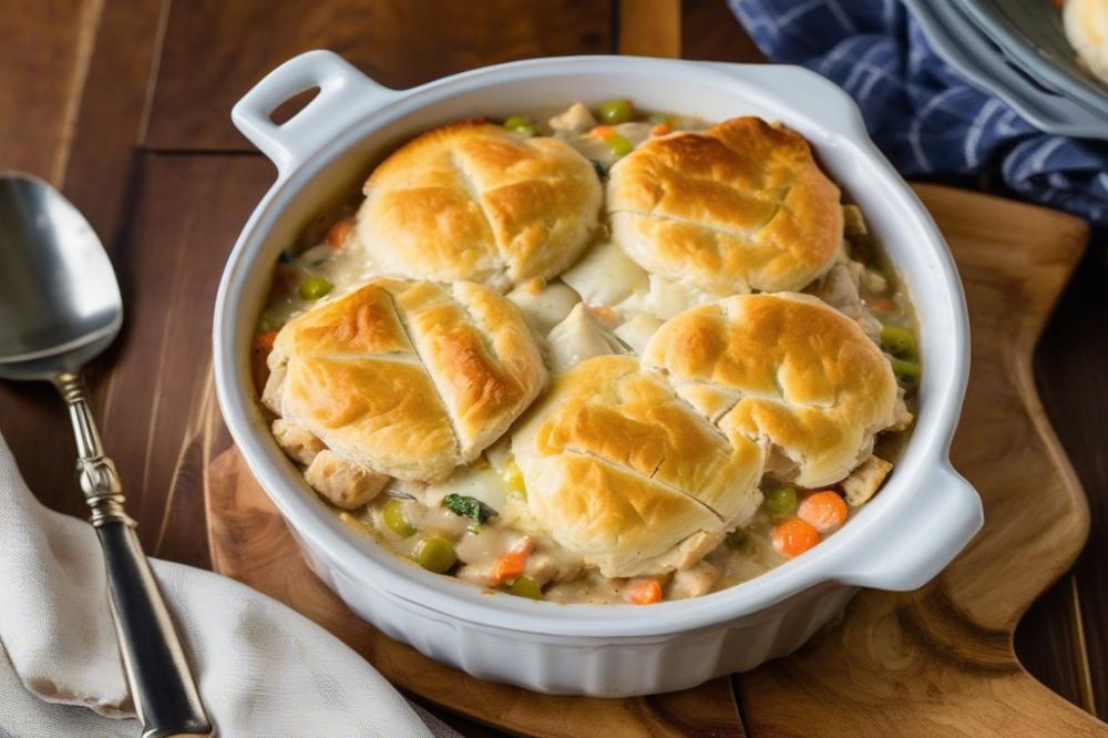 Delicious Southern-Style Chicken And Biscuit Pot Pie: A Comfort Food Classic