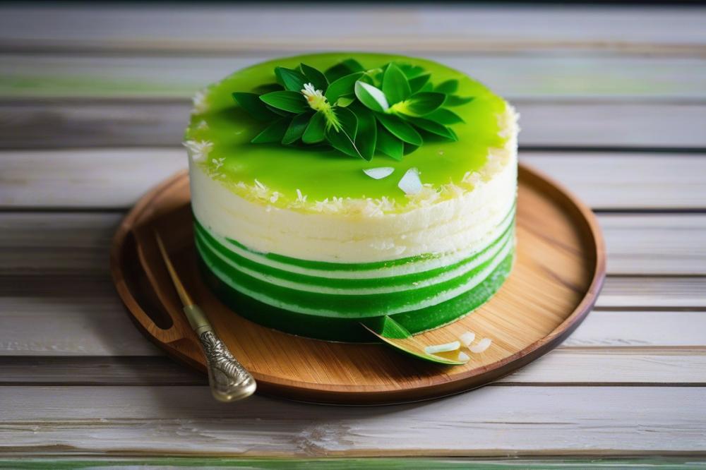 Delicious Steamed Coconut And Pandan Layer Cake Recipe: A Tropical Delight For Any Occasion