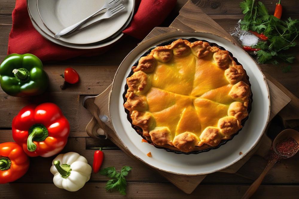 Delicious Stuffed Bell Pepper Pie Recipe With Minced Meat: A Comforting Meal Idea