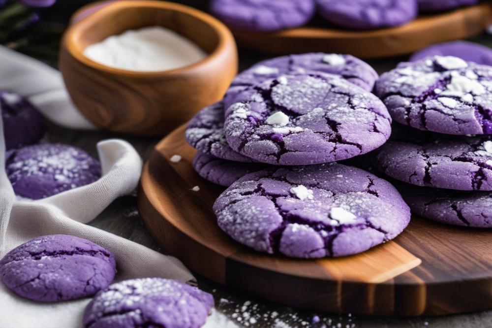 Delicious Ube (Purple Yam) Crinkle Cookies Recipe: A Unique Sweet Treat